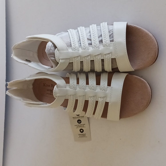 Kim Rodgers White Cresta ultra comfort sandals - Picture 4 of 13